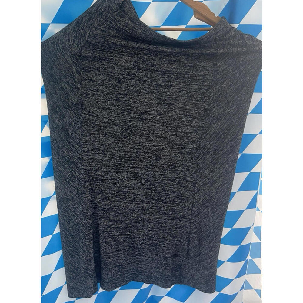 Lou & Grey Skirt Womens Size Small Gray Marled Maxi Swing Comfort‎ Waist Pull On